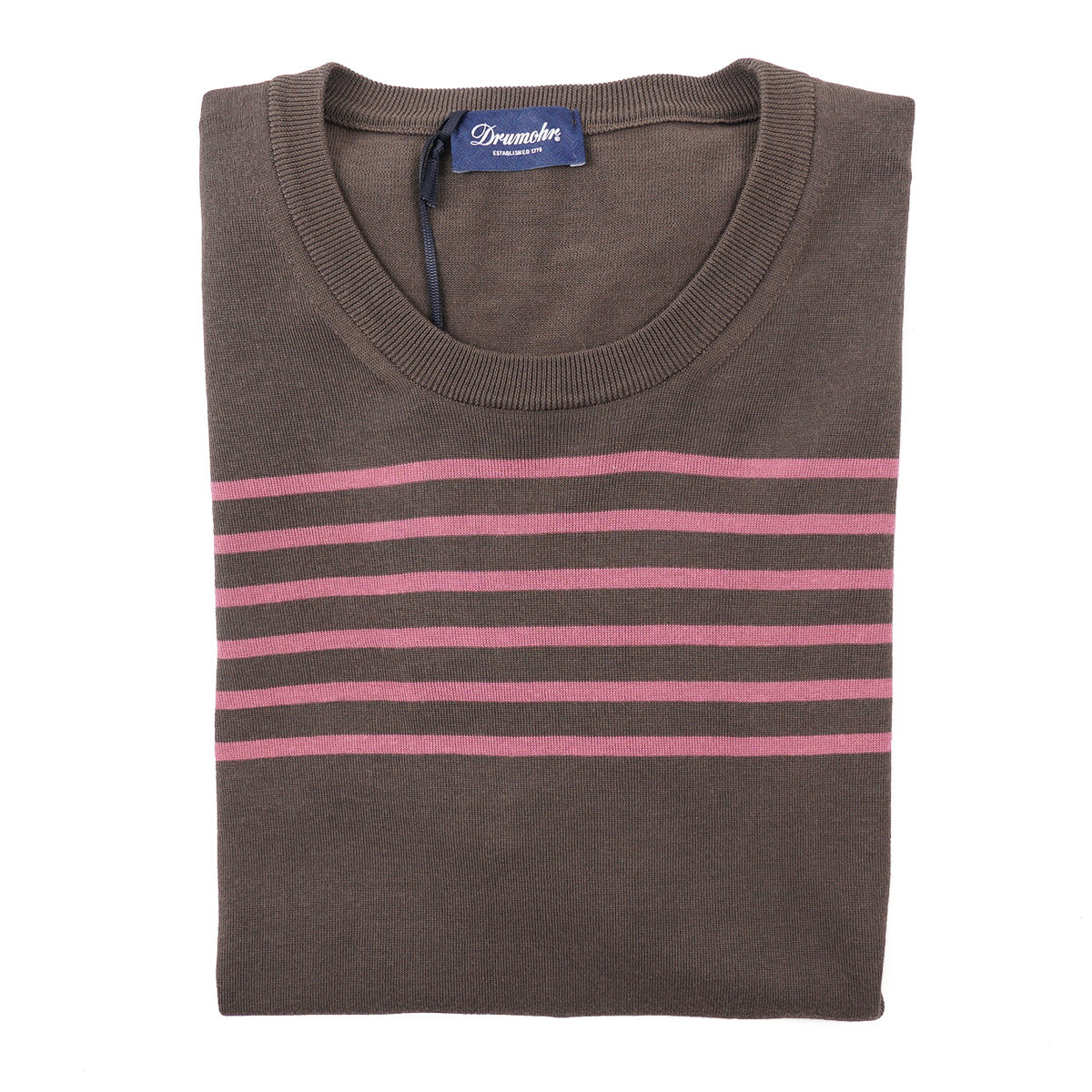 Drumohr Short-Sleeve Light Cotton Sweater - Top Shelf Apparel