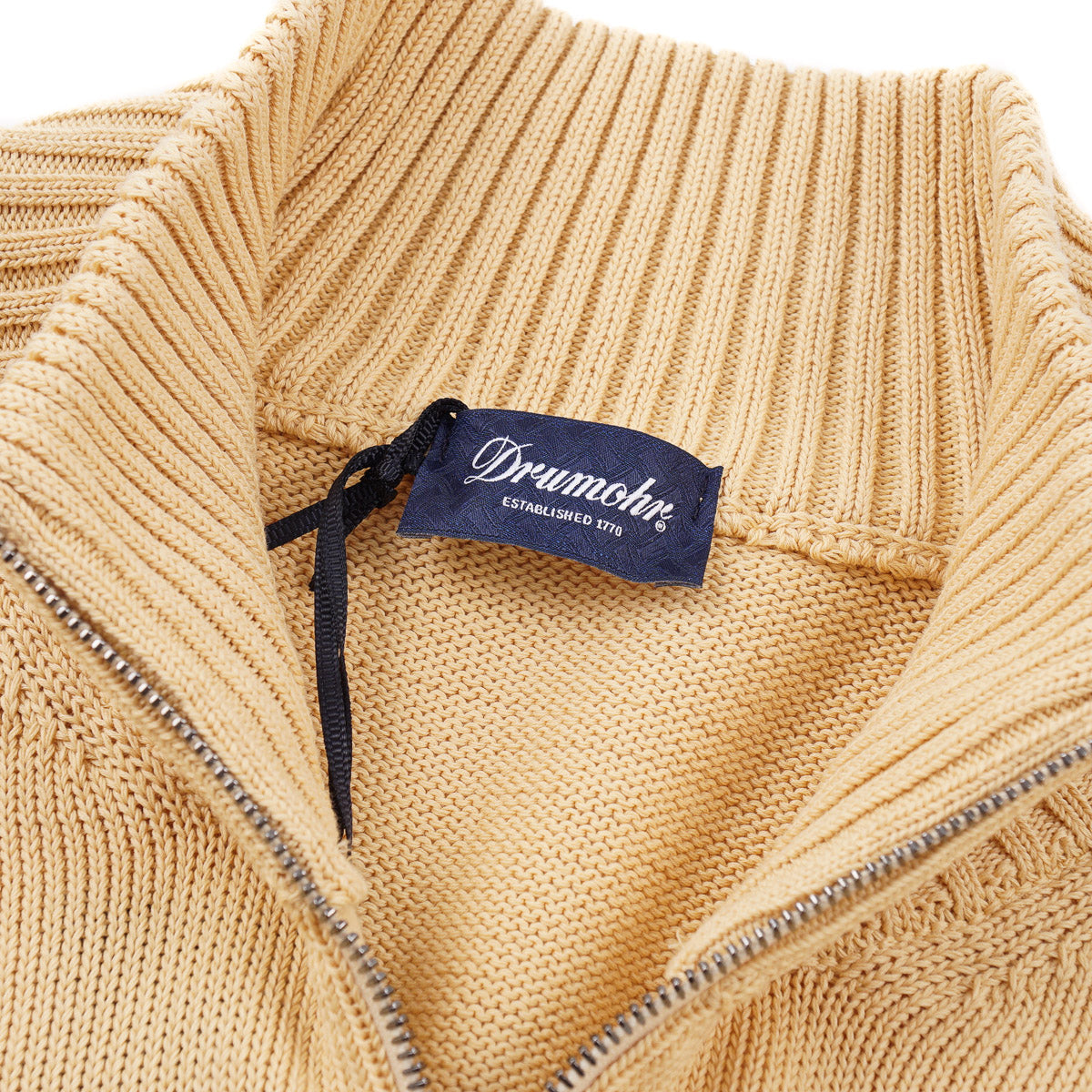 Drumohr Half-Zip Cotton Sweater - Top Shelf Apparel