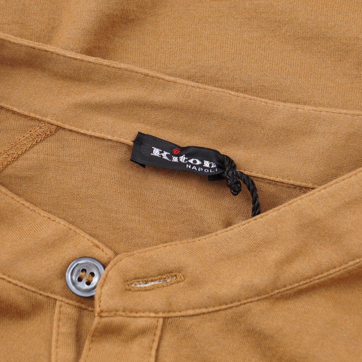 Kiton Cashmere-Cotton Henley Shirt - Top Shelf Apparel