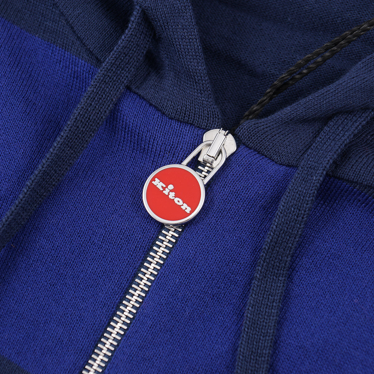 Kiton Full-Zip Sweater with Hood