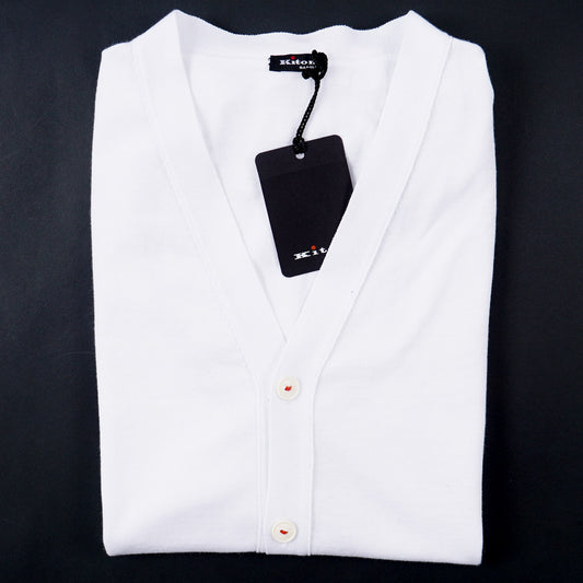 Kiton Lightweight Cotton Cardigan Vest
