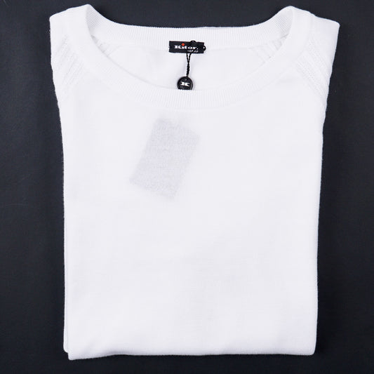 Kiton Short-Sleeve Knit Cotton Sweater