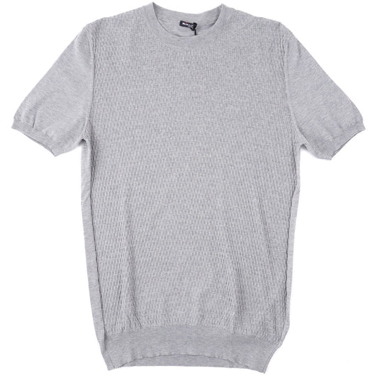 Kiton Short-Sleeve Knit Cotton Sweater