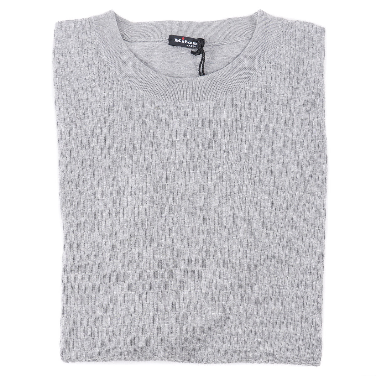 Kiton Short-Sleeve Knit Cotton Sweater - Top Shelf Apparel