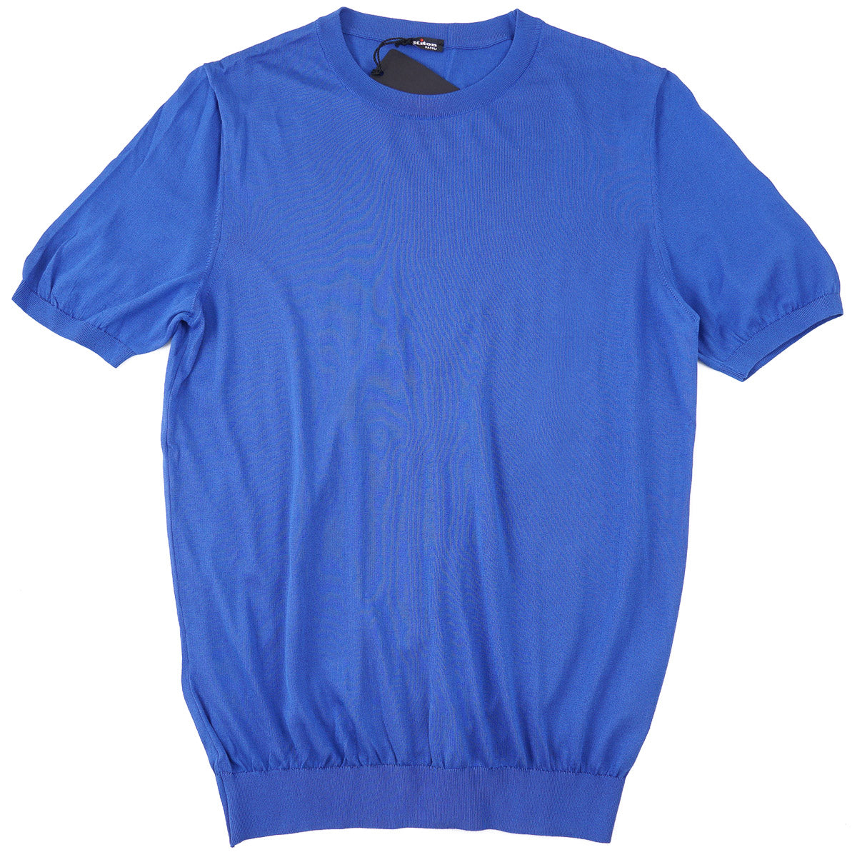 Kiton Short-Sleeve Knit Silk Sweater