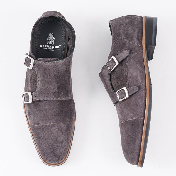 Di Bianco NWB Single Monk Strap Dress Shoes Size 42 (US 9) in Gray Suede Di Bianco NWB Single Monk Strap Dress Shoe Size 42 (US 9) in  main image 4