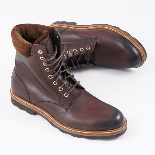 di Bianco 'Ormea Grizzly' Waxed Leather Boot - Top Shelf Apparel