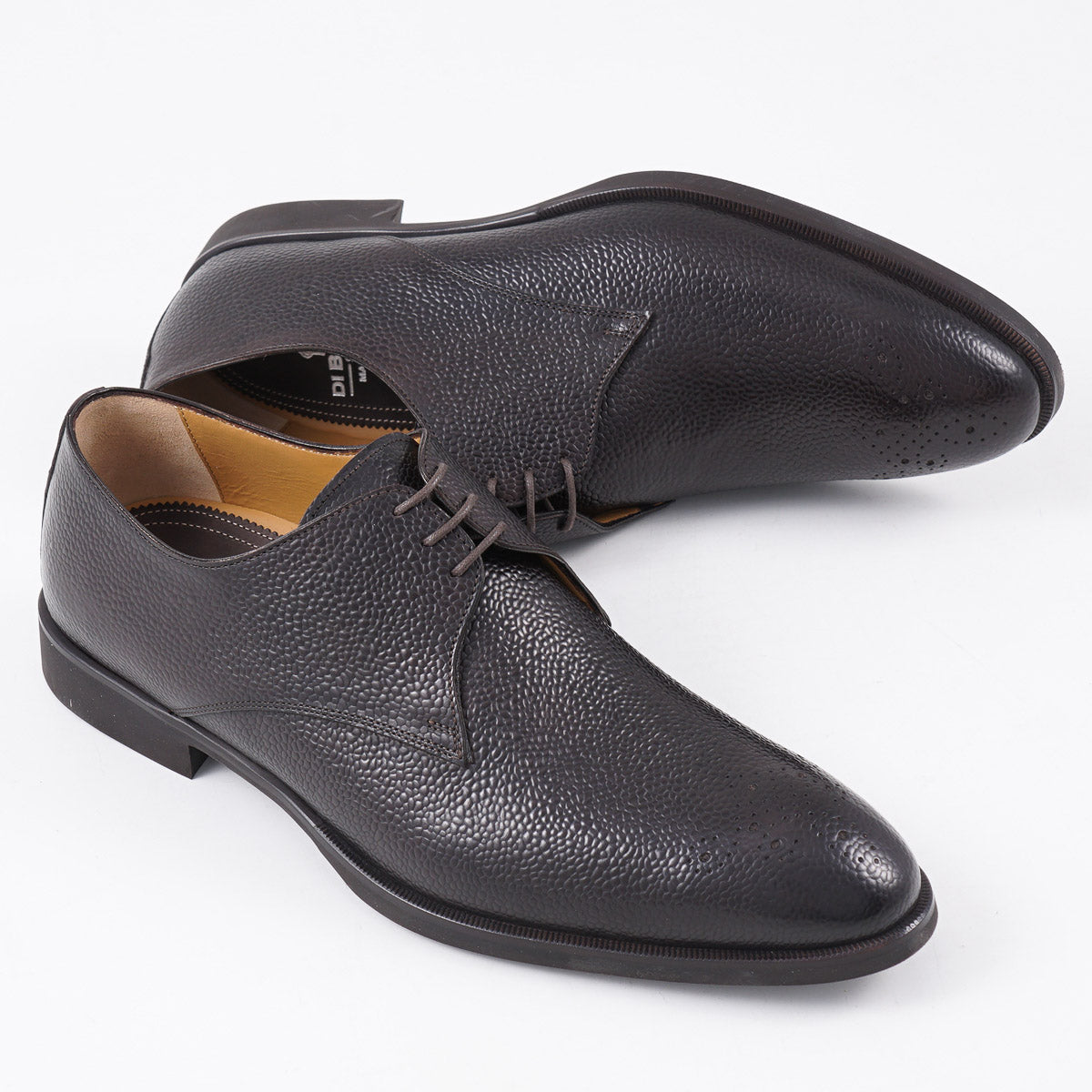 di Bianco Pebble Grained Leather Derby - Top Shelf Apparel