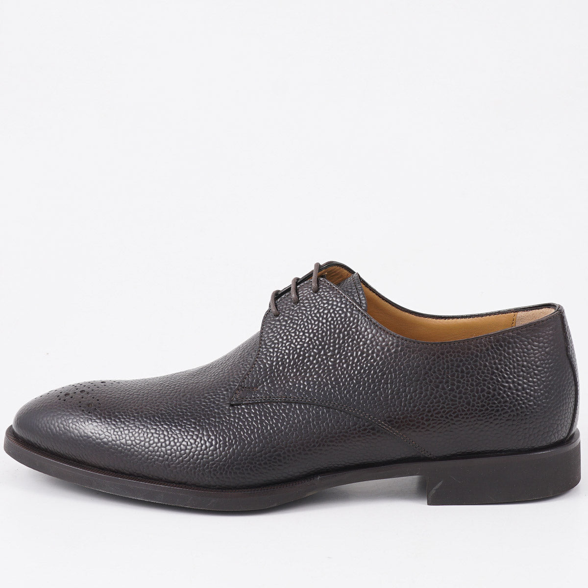 di Bianco Pebble Grained Leather Derby - Top Shelf Apparel