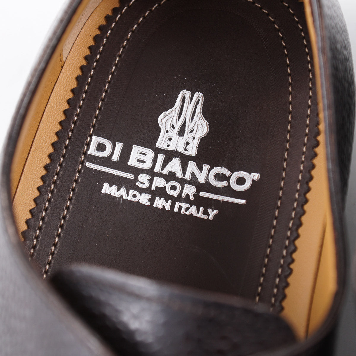 di Bianco Pebble Grained Leather Derby - Top Shelf Apparel