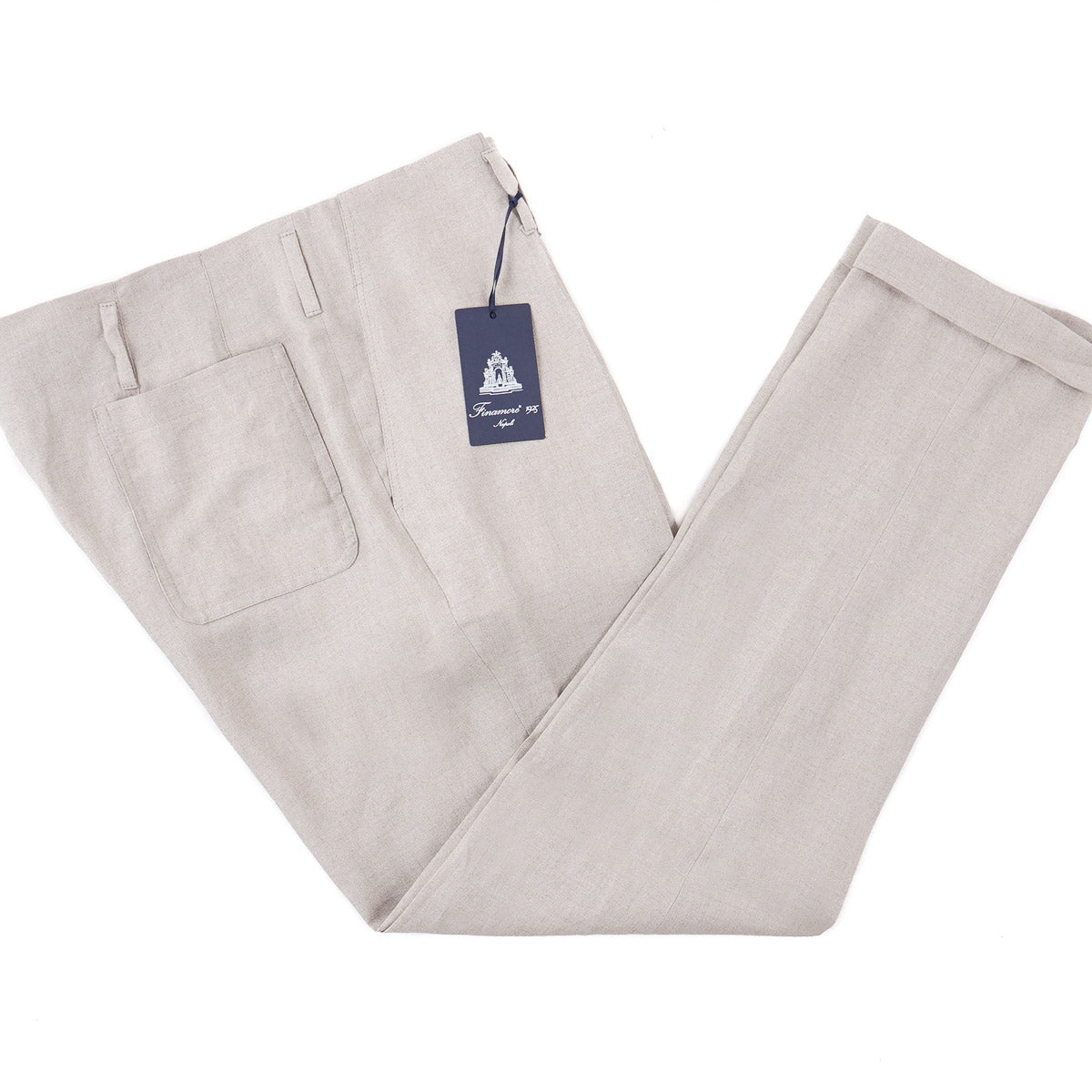 Finamore Pure Linen Dress Pants - Top Shelf Apparel