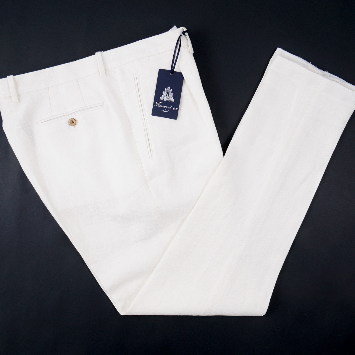 Finamore Linen-Wool Dress Pants - Top Shelf Apparel