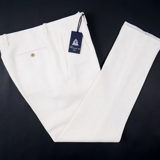Finamore Linen-Wool Dress Pants - Top Shelf Apparel