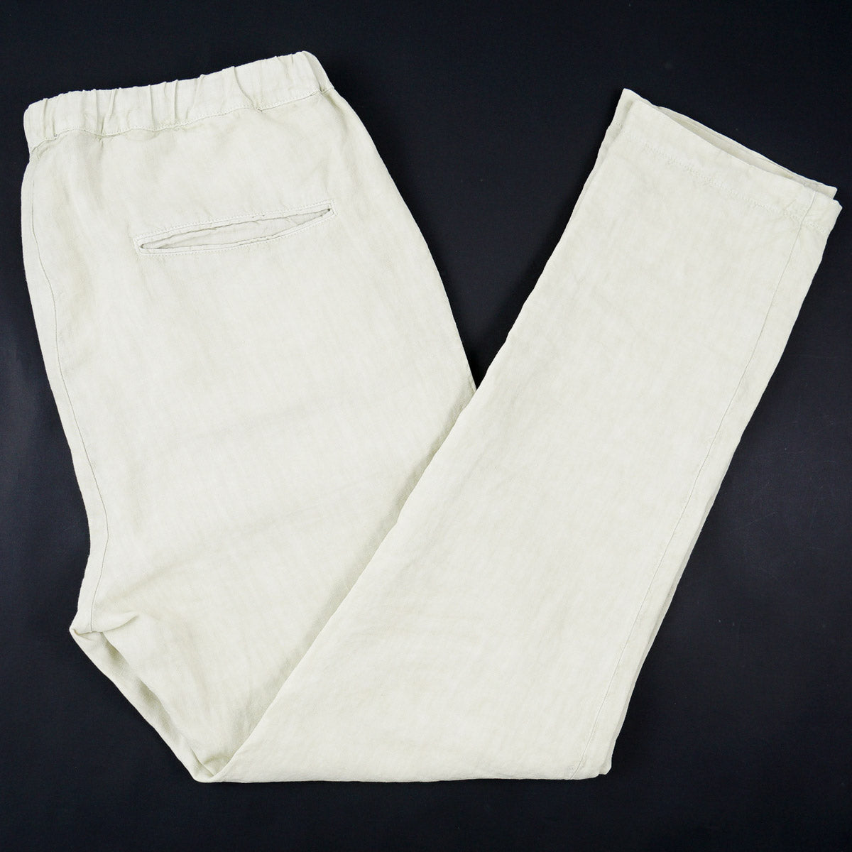 Finamore Drawstring Waist Linen Pants - Top Shelf Apparel