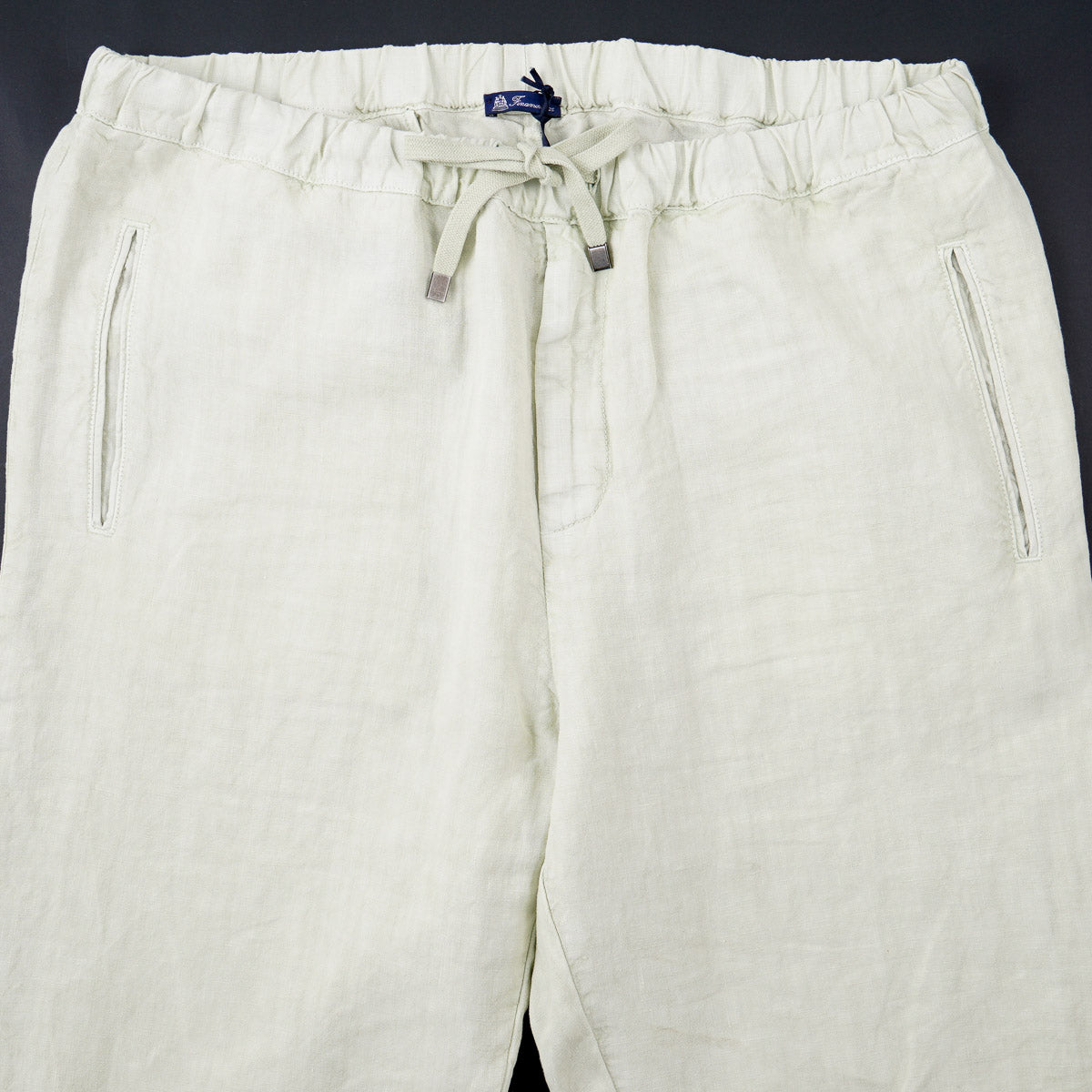 Finamore Drawstring Waist Linen Pants - Top Shelf Apparel