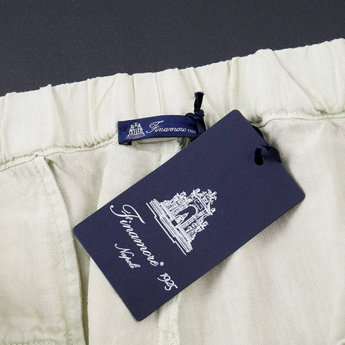 Finamore Drawstring Waist Linen Pants - Top Shelf Apparel