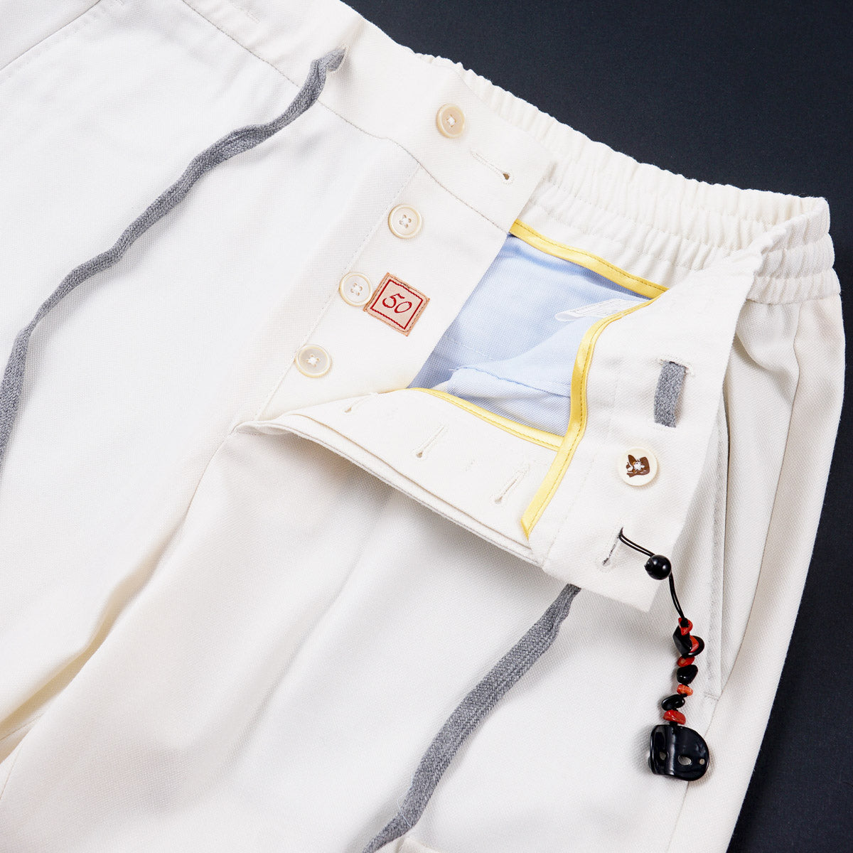 Marco Pescarolo Wool-Silk Drawstring Pants - Top Shelf Apparel