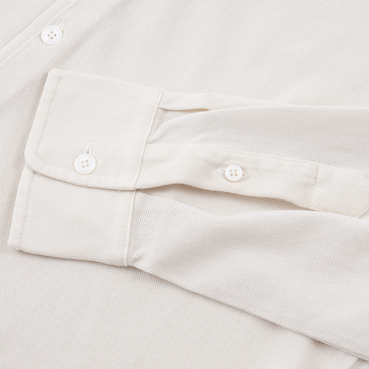 Fedeli Long Sleeve Pique Cotton Shirt - Top Shelf Apparel
