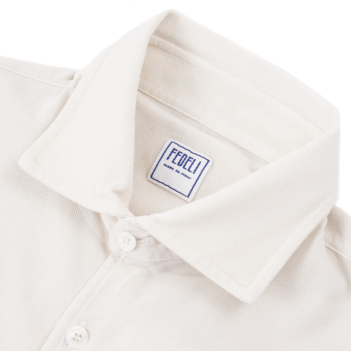 Fedeli Long Sleeve Pique Cotton Shirt - Top Shelf Apparel