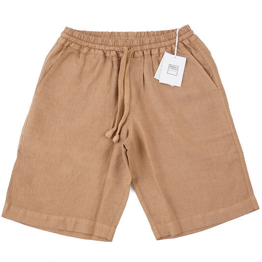 Fedeli 'Vico' Drawstring Linen Shorts
