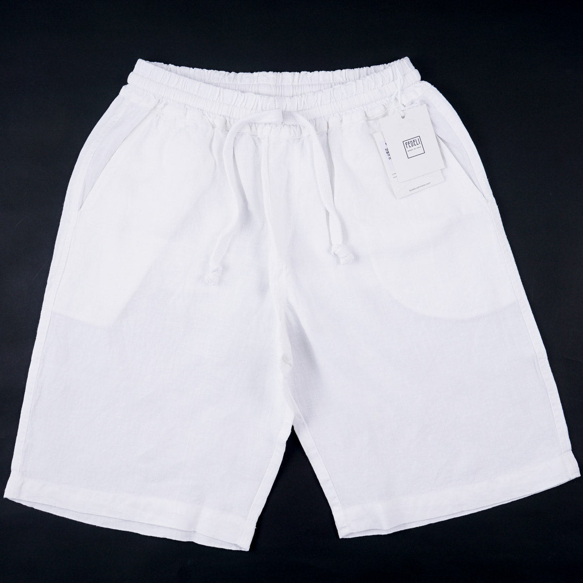 Fedeli 'Vico' Drawstring Linen Shorts - Top Shelf Apparel