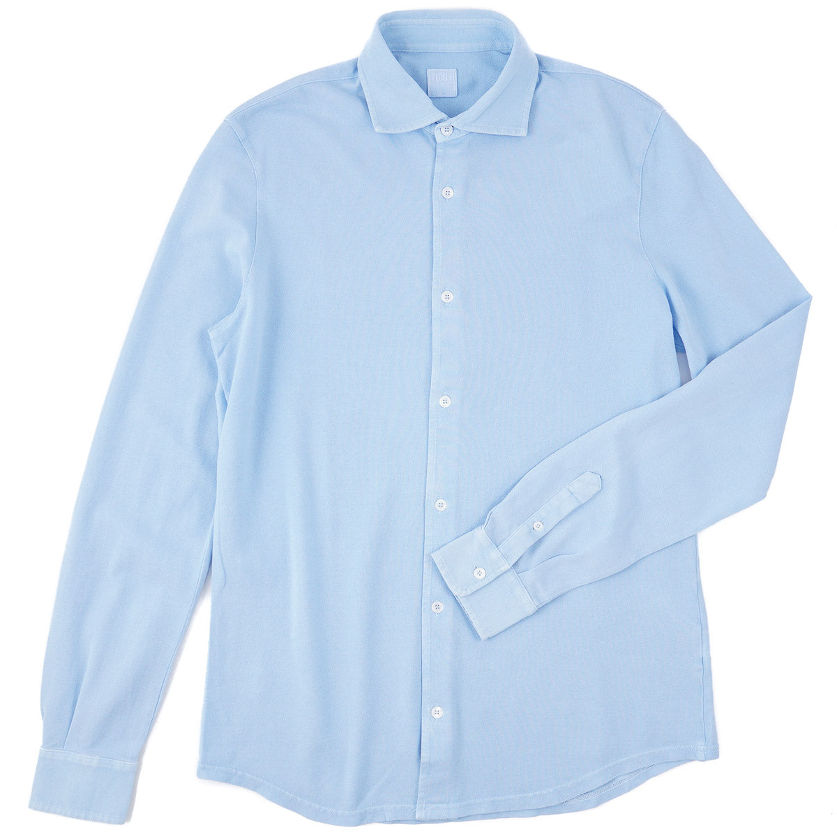Fedeli Long Sleeve Pique Cotton Shirt - Top Shelf Apparel