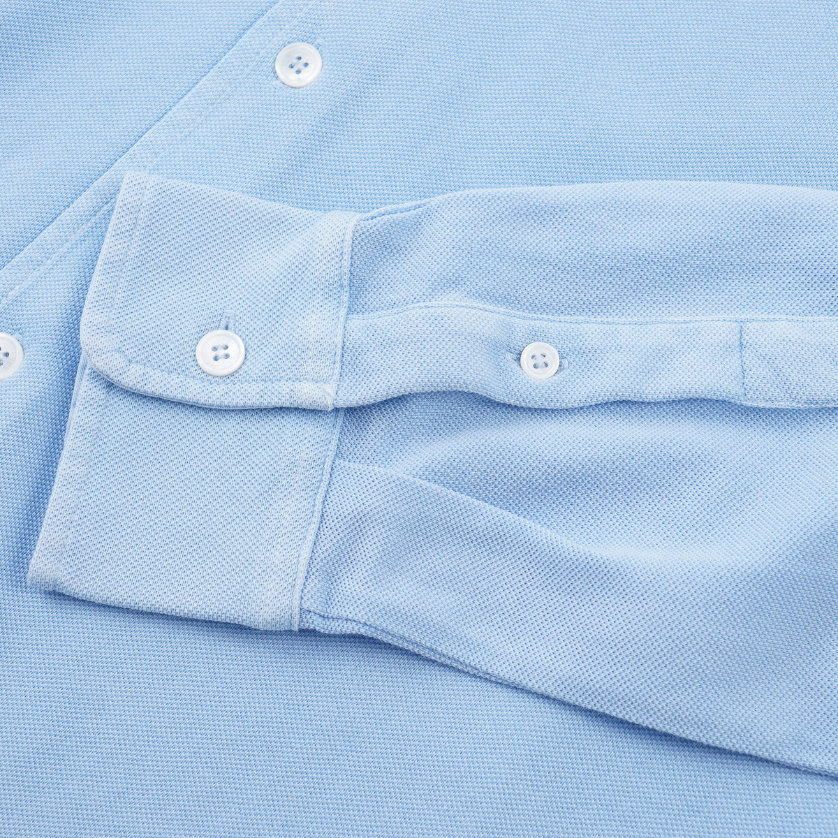 Fedeli Long Sleeve Pique Cotton Shirt - Top Shelf Apparel