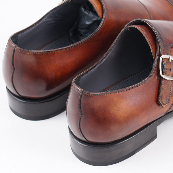 di Bianco Museum Calf Double Monk Strap – Top Shelf Apparel display picture 1