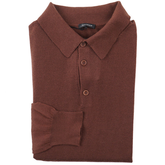 Manrico Lightweight Cashmere-Silk Polo Sweater