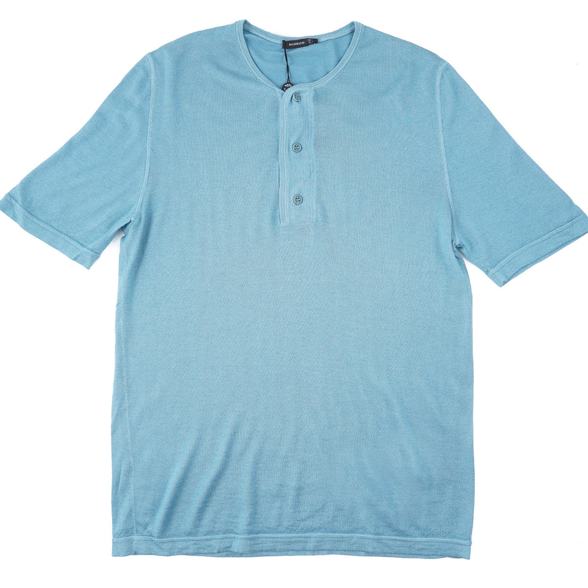 Manrico Short Sleeve Cashmere-Silk Henley - Top Shelf Apparel