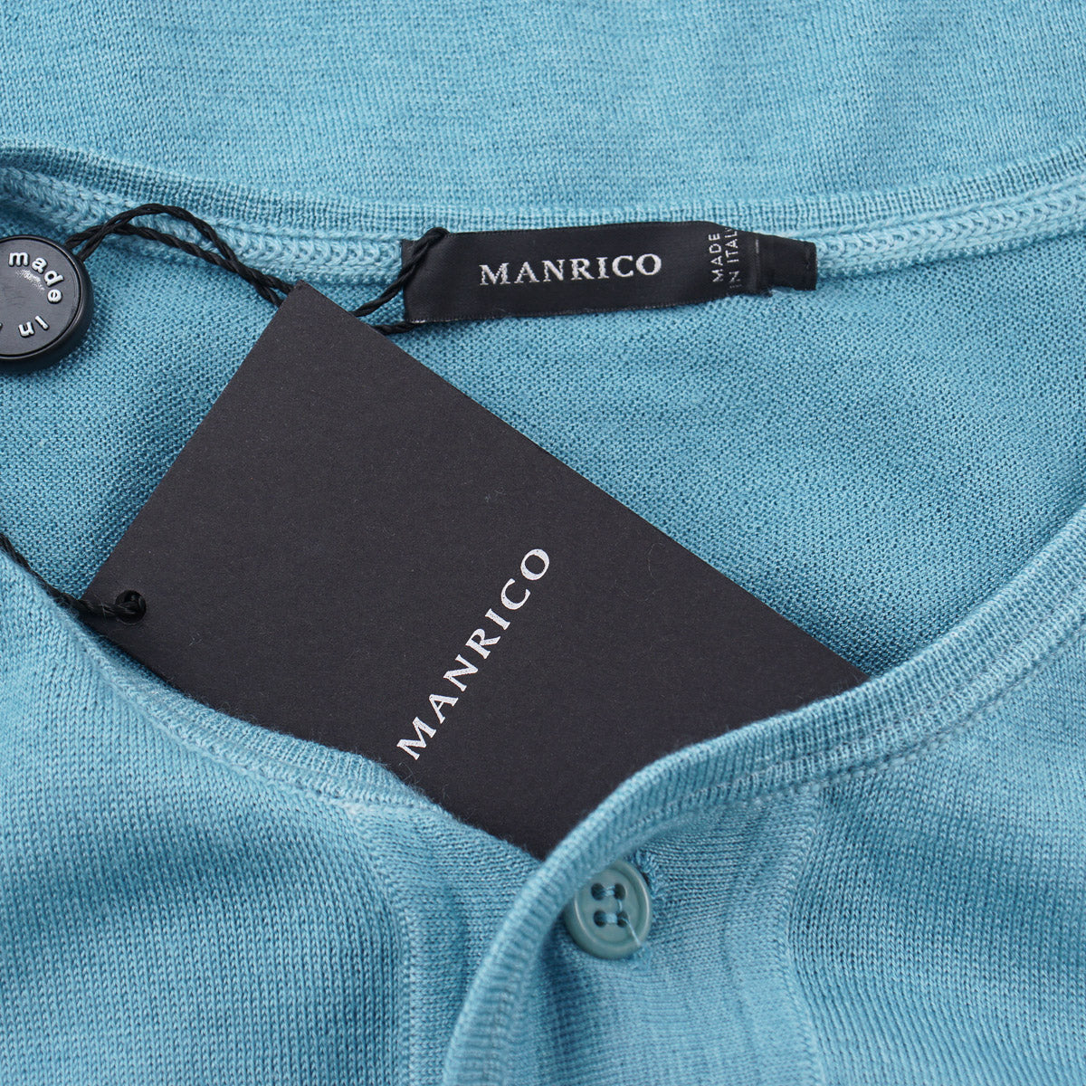 Manrico Short Sleeve Cashmere-Silk Henley - Top Shelf Apparel