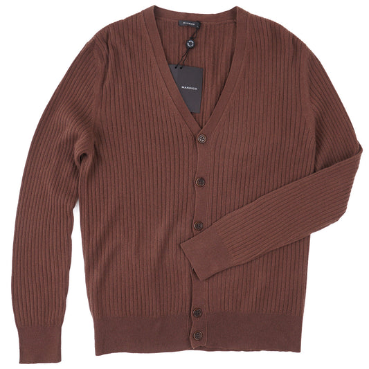 Manrico Rib Knit Cashmere Cardigan Sweater