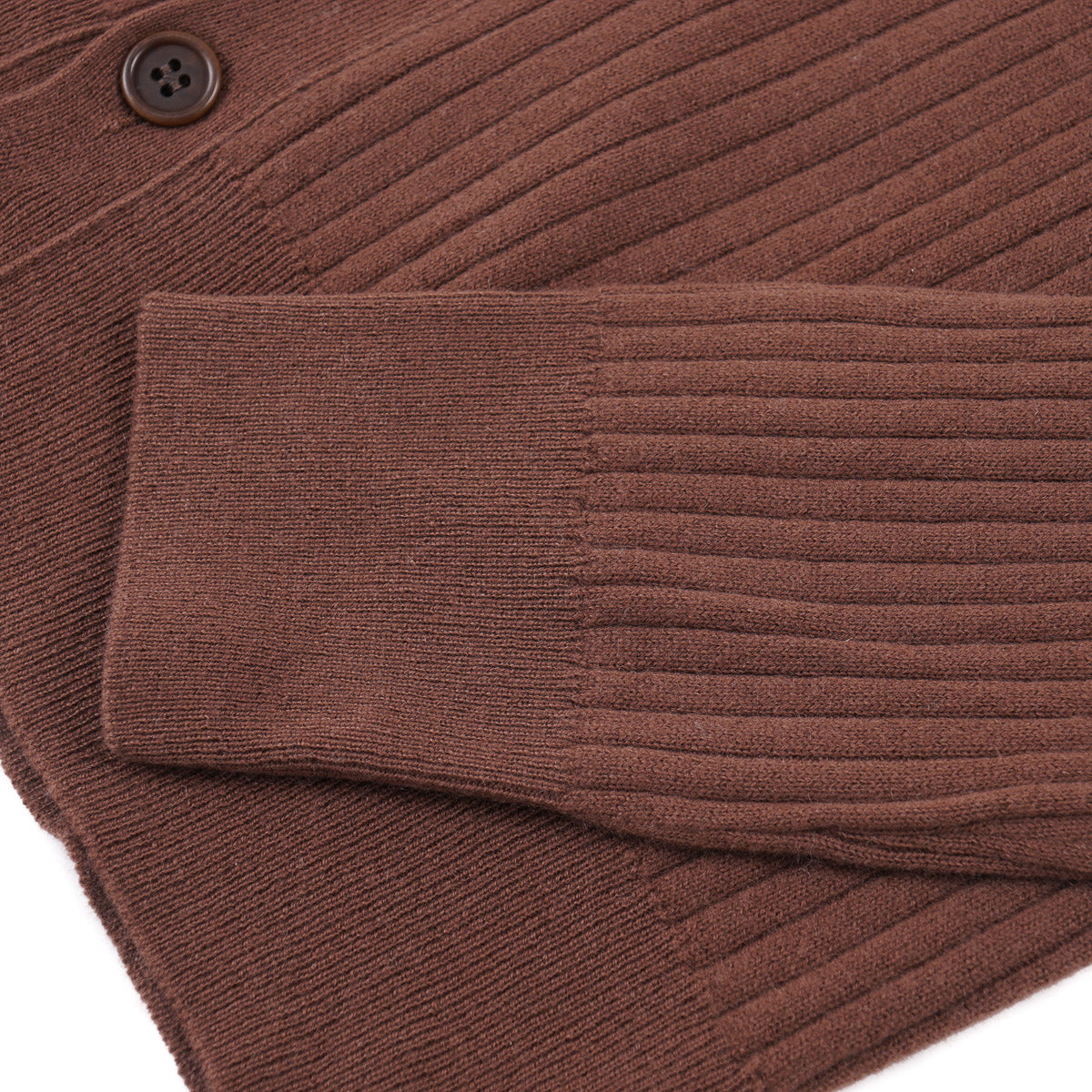 Manrico Rib Knit Cashmere Cardigan Sweater - Top Shelf Apparel