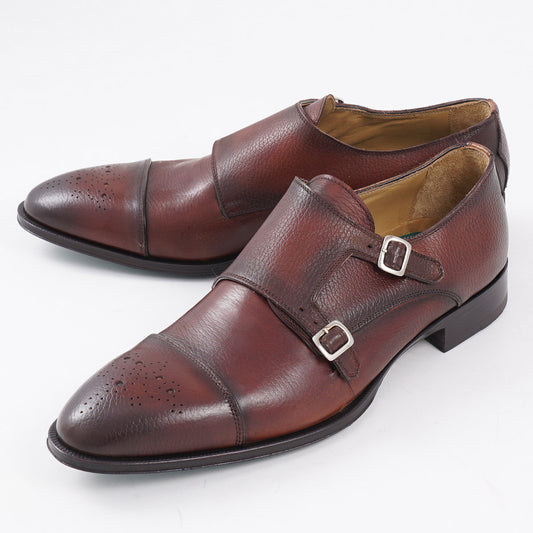 Pastori 'Romulus' Leather Monk Strap Shoe