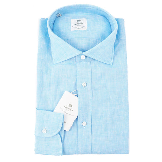 Luigi Borrelli Slim-Fit Linen Dress Shirt - Top Shelf Apparel