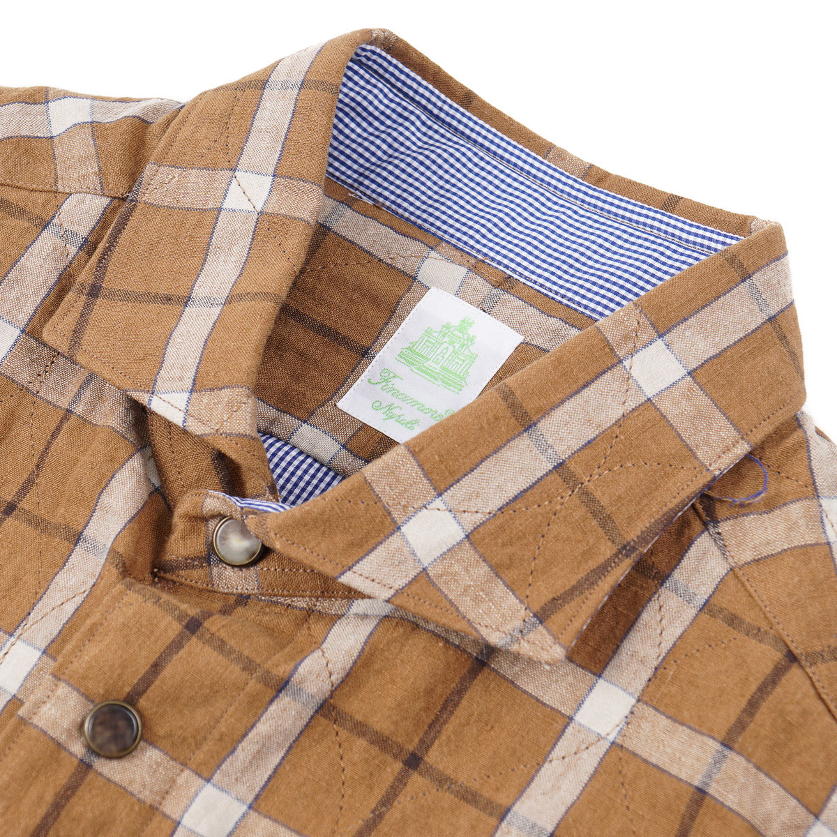 Finamore Quilted Linen Shirt-Jacket - Top Shelf Apparel