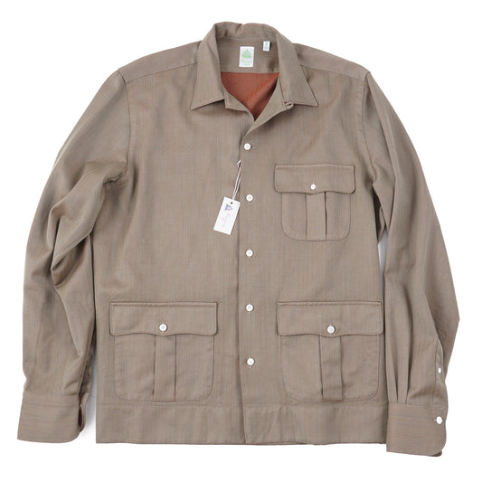 Finamore Cotton Safari Shirt-Jacket - Top Shelf Apparel