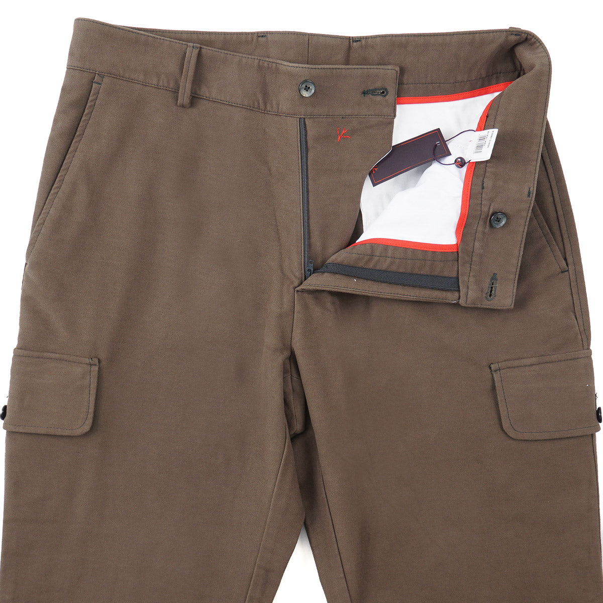 Isaia Moleskin Pants with Cargo Pockets - Top Shelf Apparel