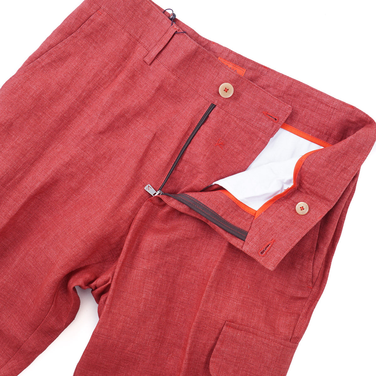 Isaia Linen Pants with Cargo Pockets - Top Shelf Apparel