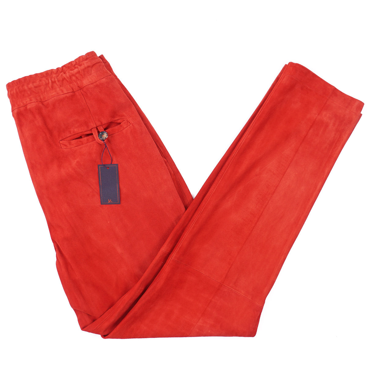 Isaia Lamb Suede Drawstring Jogger Pants - Top Shelf Apparel