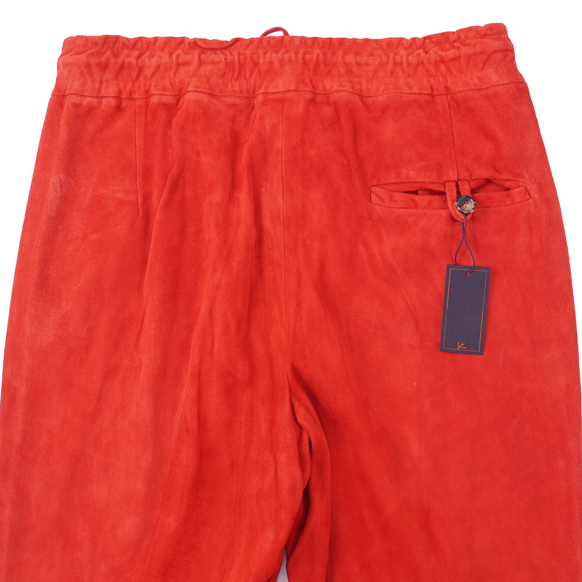 Isaia Lamb Suede Drawstring Jogger Pants - Top Shelf Apparel