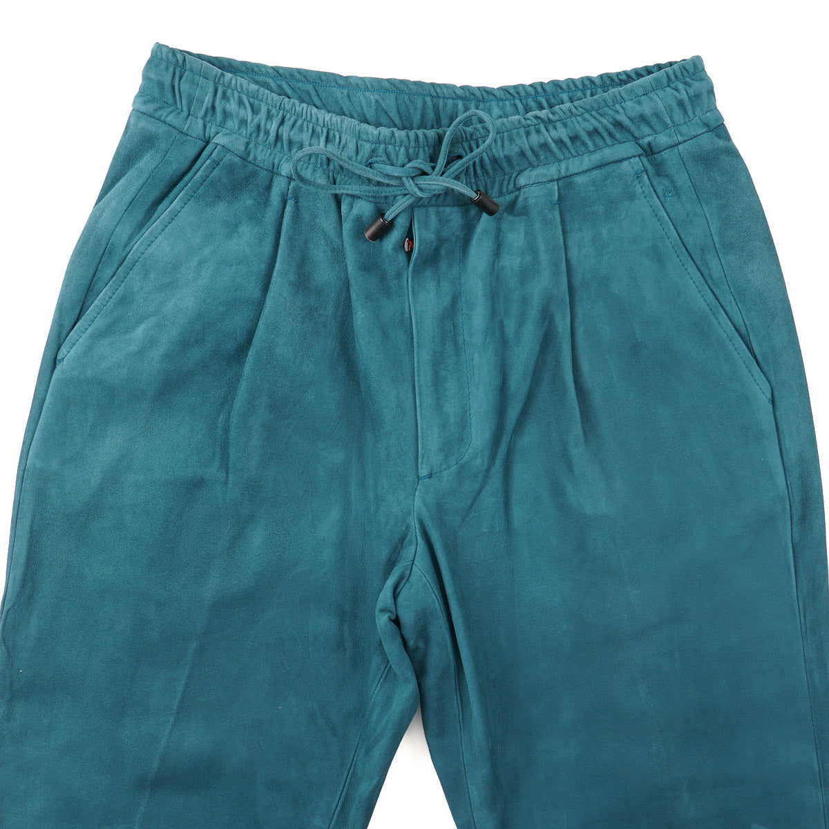 Isaia Lamb Suede Drawstring Jogger Pants - Top Shelf Apparel