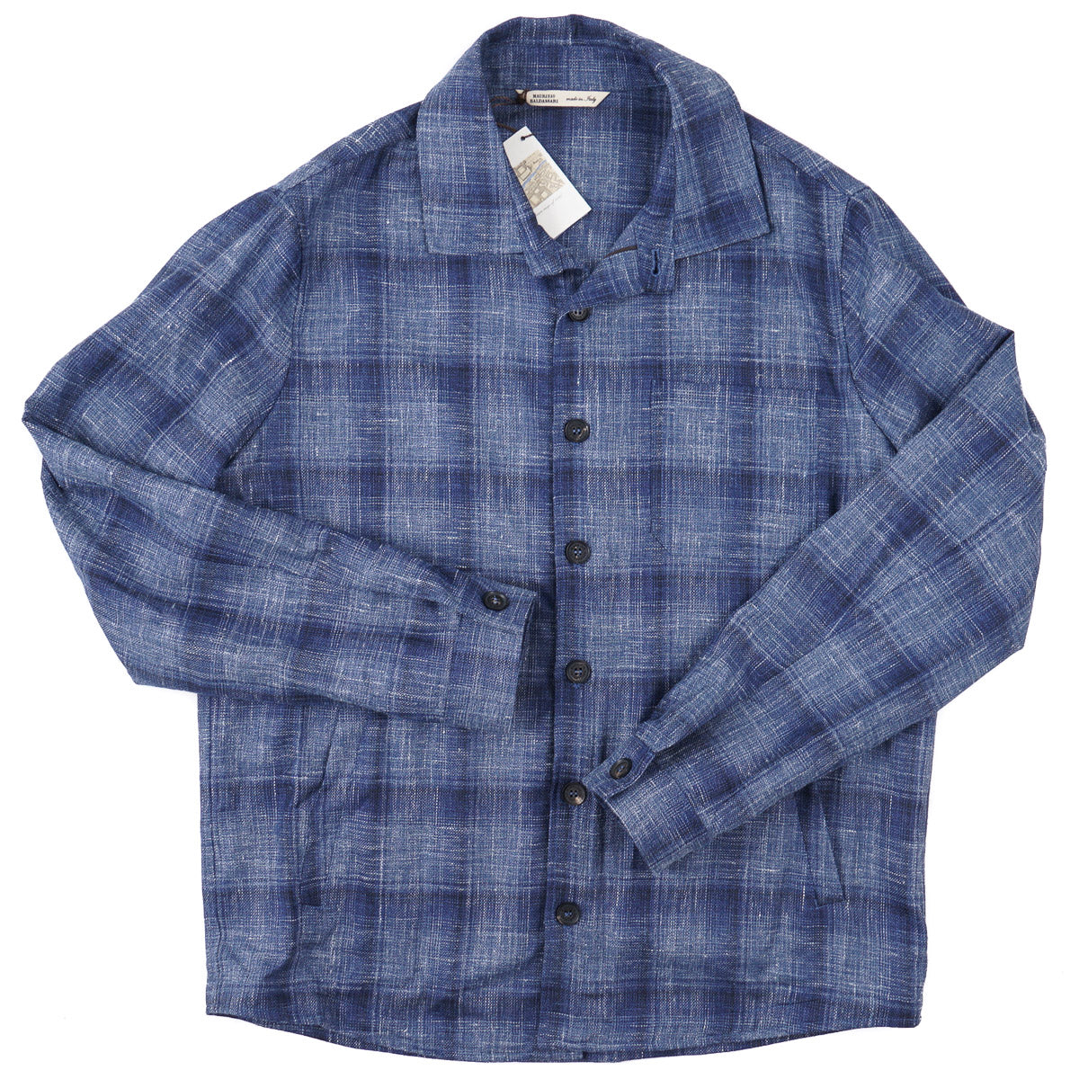 Maurizio Baldassari Wool-Silk-Linen Overshirt