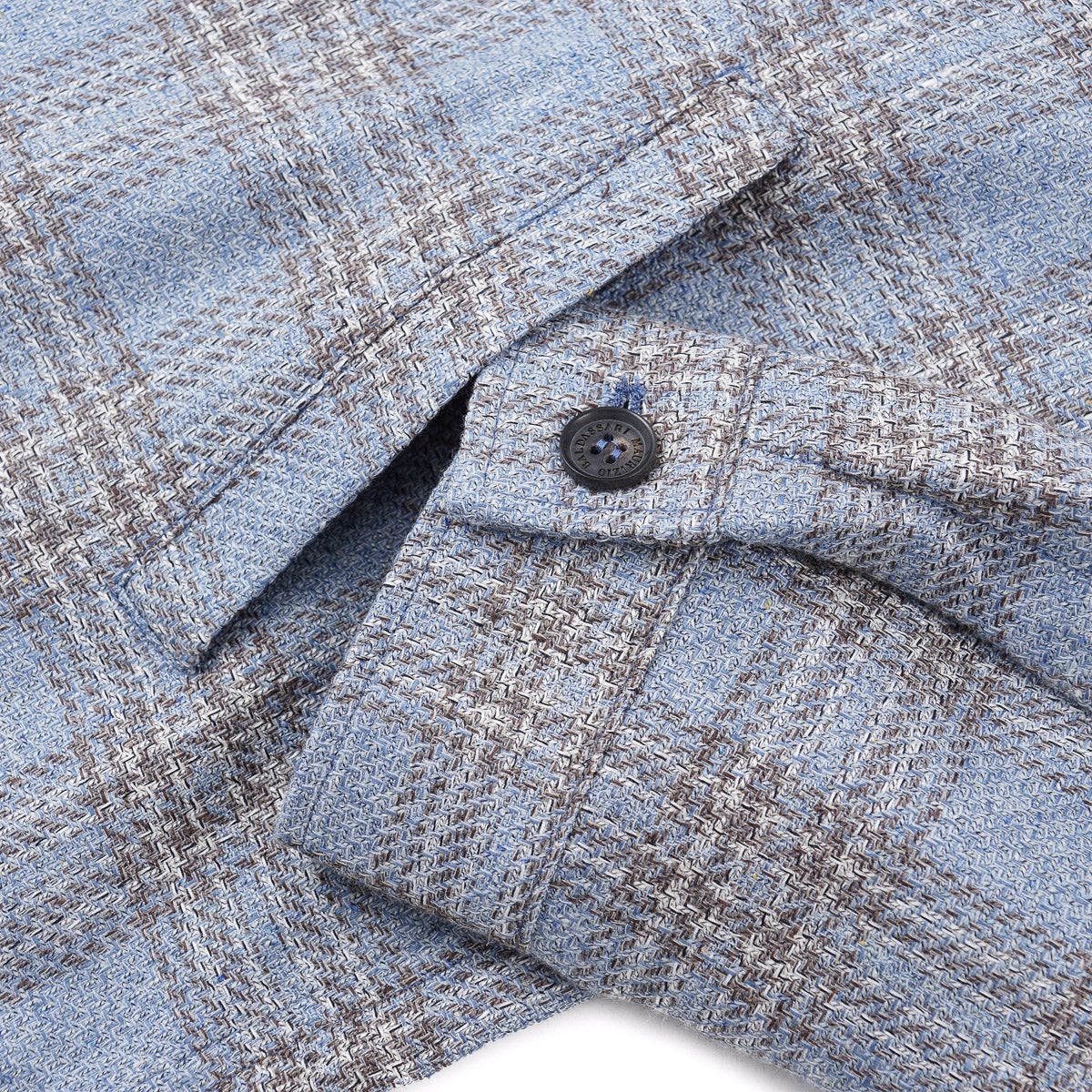 Maurizio Baldassari Wool-Silk-Linen Overshirt - Top Shelf Apparel