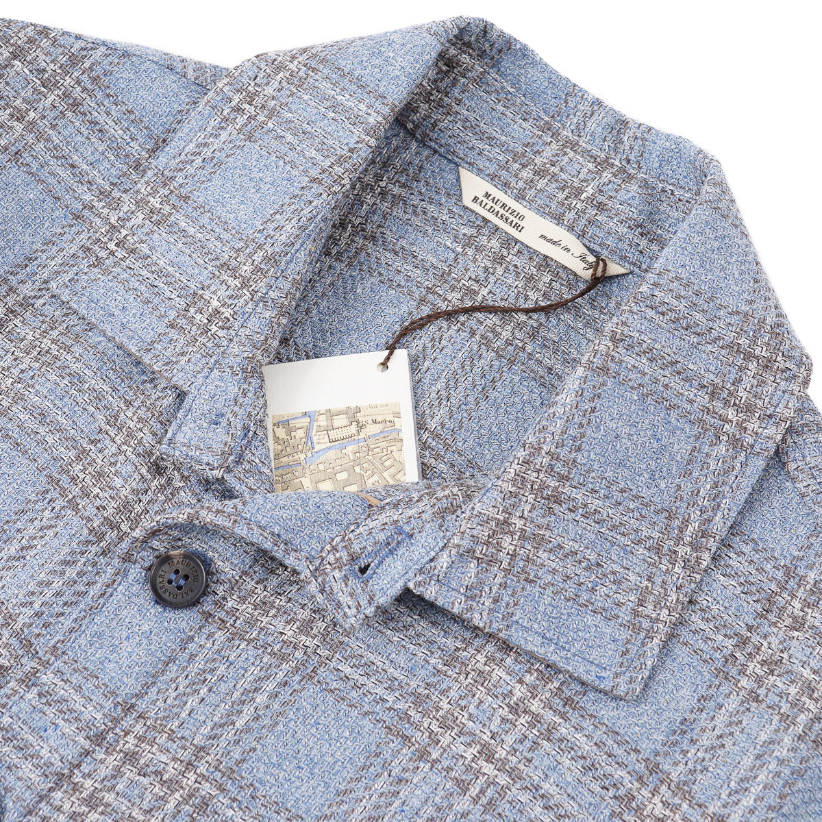 Maurizio Baldassari Wool-Silk-Linen Overshirt - Top Shelf Apparel