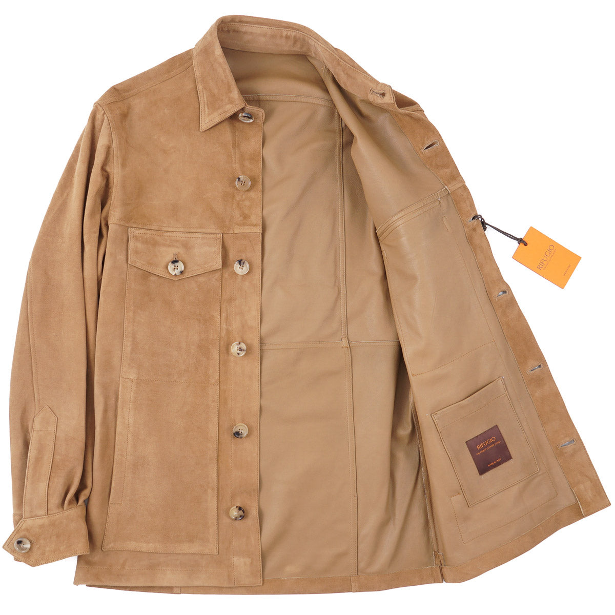 Rifugio Unlined Nappa Suede Overshirt - Top Shelf Apparel