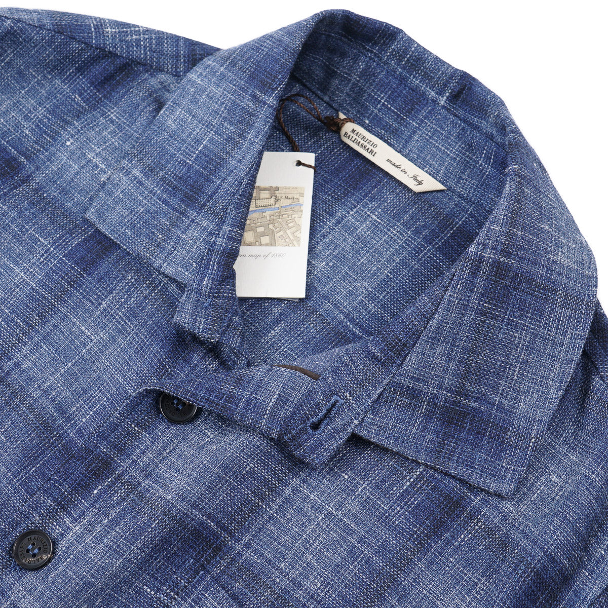 Maurizio Baldassari Wool-Silk-Linen Overshirt