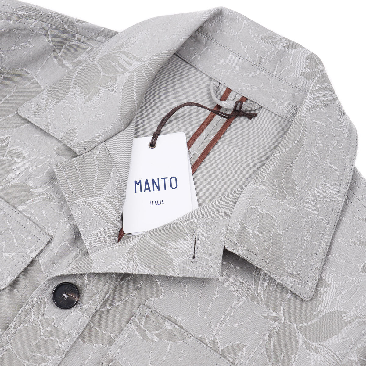 Manto 'Ros' Floral Woven Field Jacket - Top Shelf Apparel