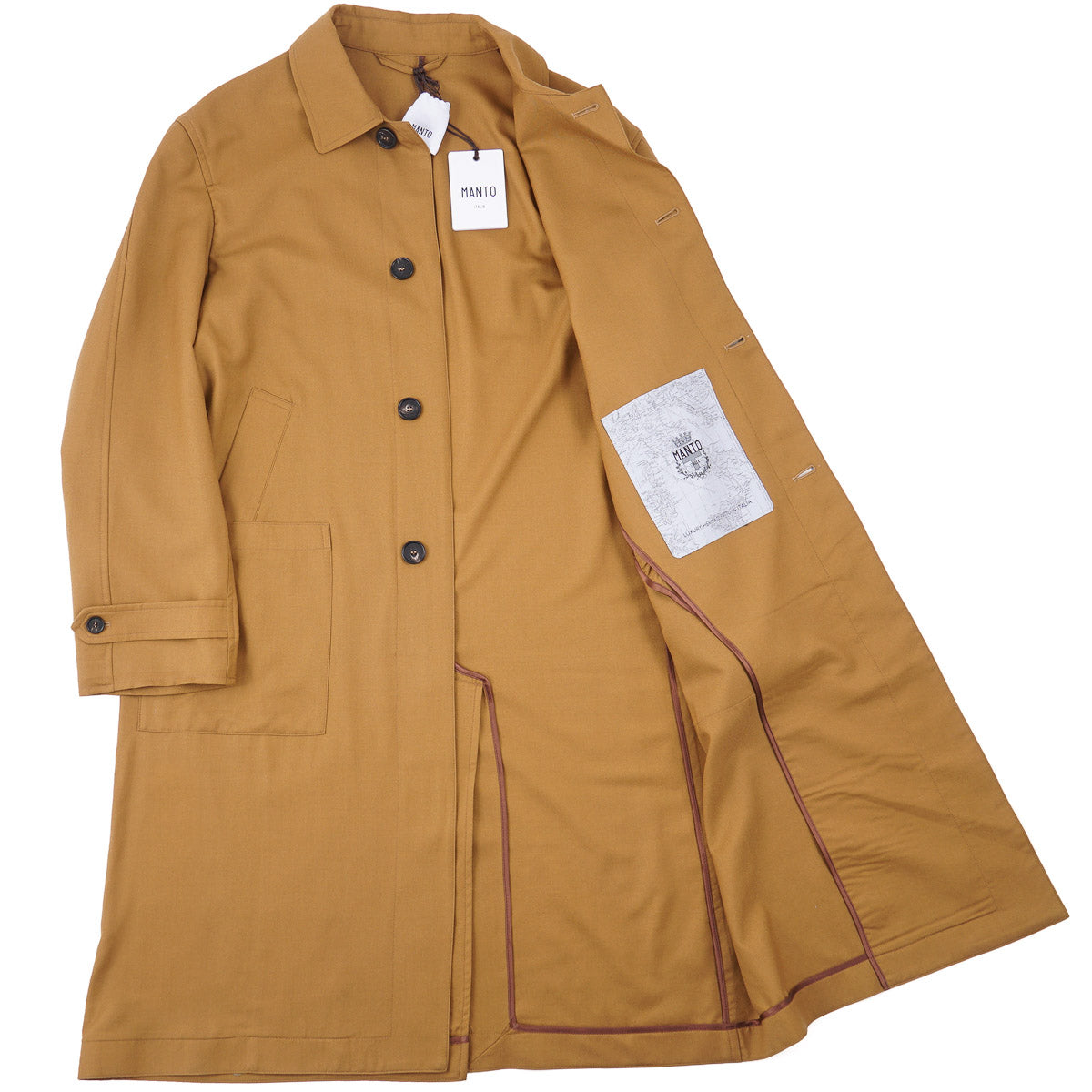 Manto Lightweight Wool-Silk Overcoat - Top Shelf Apparel