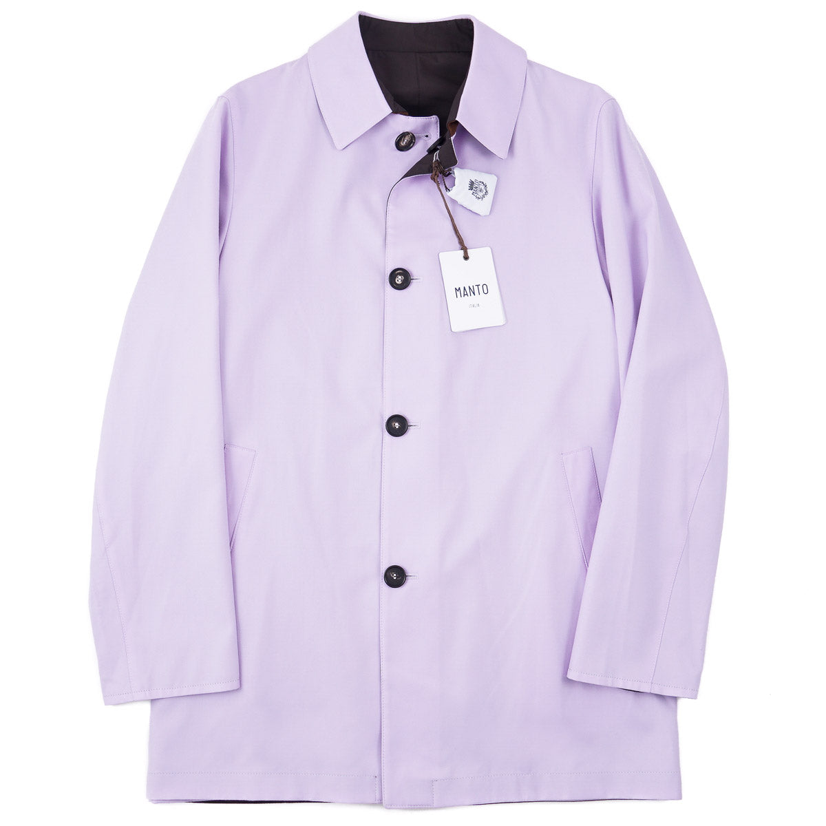 Manto Reversible Light Wool-Silk Coat